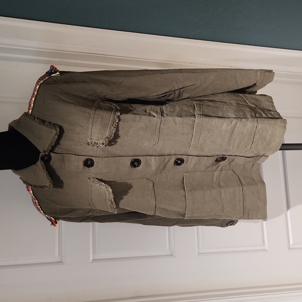 Embroidered Utility Jacket For Anthropologie By M… - image 3